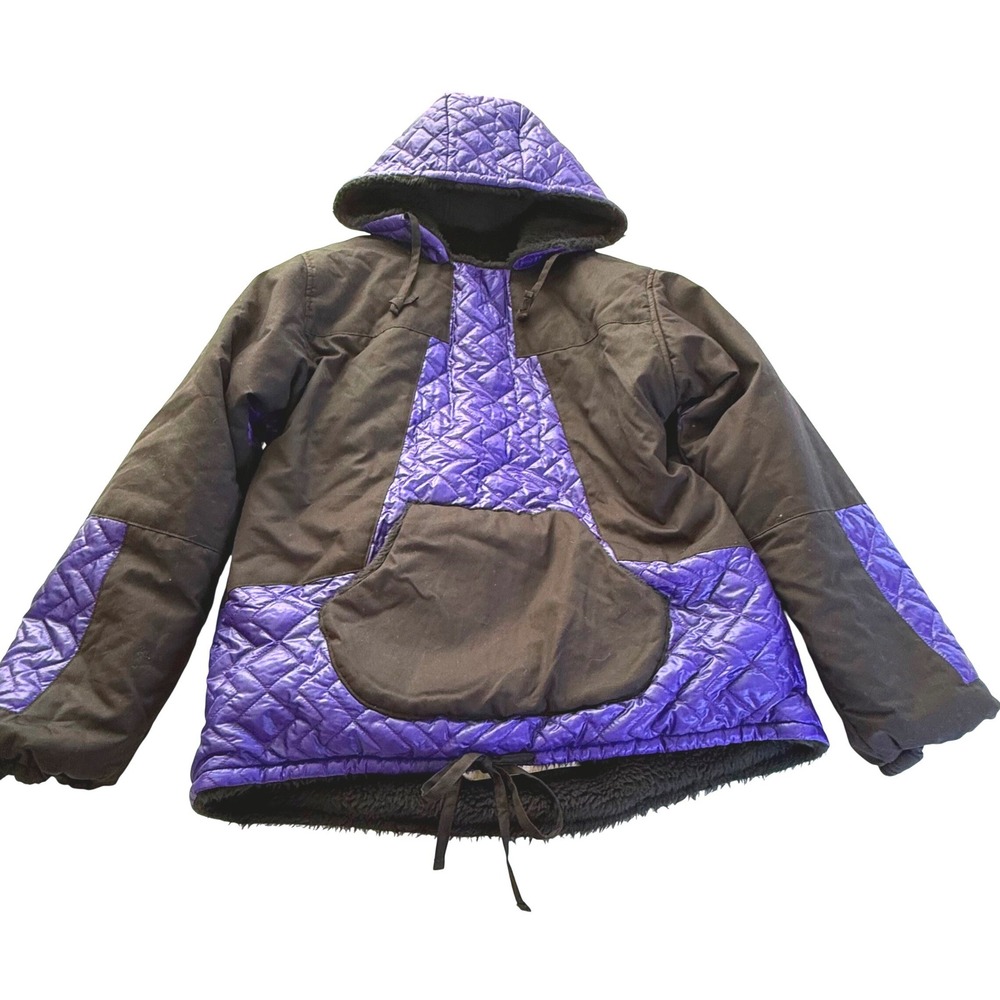 Monitaly Vancloth Sons Anorak Small Made in USA Quilted Hooded Pullover‎